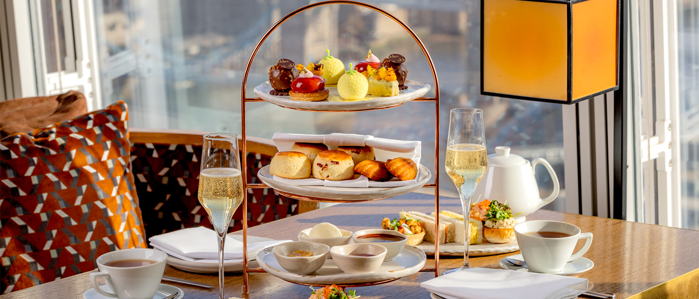 Afternoon tea with breathtaking views of East London at Oblix East